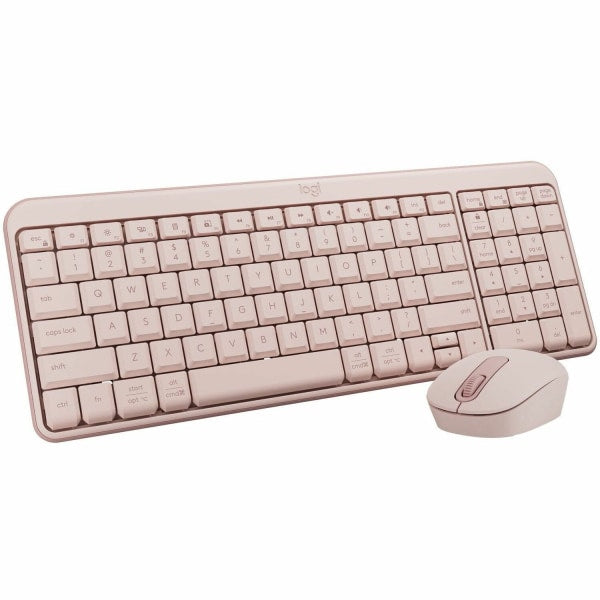 Logitech MK250 Bluetooth Wireless Mouse and Keyboard Combo: Fast & Easy Connectivity Compact Wireless Keyboard Ambidextrous Mouse (Graphite) - Wireless Bluetooth Keyboard - Rose - Wireless Blueto...